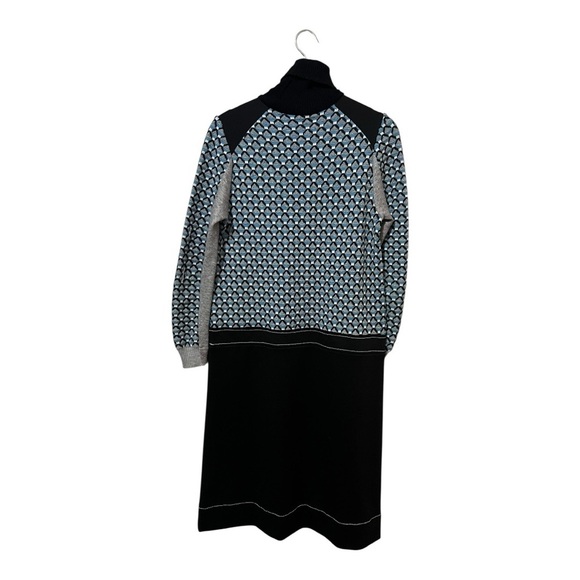 Tricot Chic Sweater Dress Size 6 Turtleneck Made In Italy Modest Old Money Knit - Picture 3 of 7